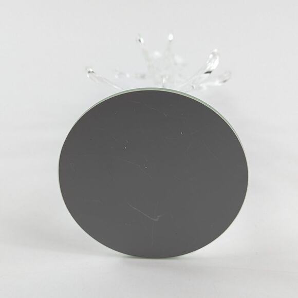 Swung Art Glass Clear Christmas Tree Holiday Decor Mini Ornaments Artisan Gift - Picture 9 of 14